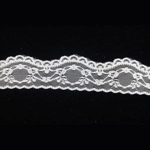 Tulle Crown Floral White Lace Trim 1
