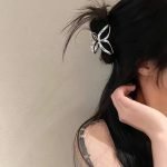 French Hair Claw Clip, Chic And Simple Hair Clip Accessory For Women fluid butterfly