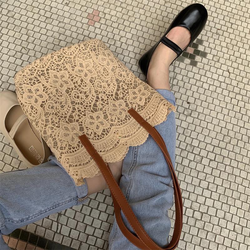 Lace Tote Bag Fashion New Korean Version All Match Shoulder Bag
