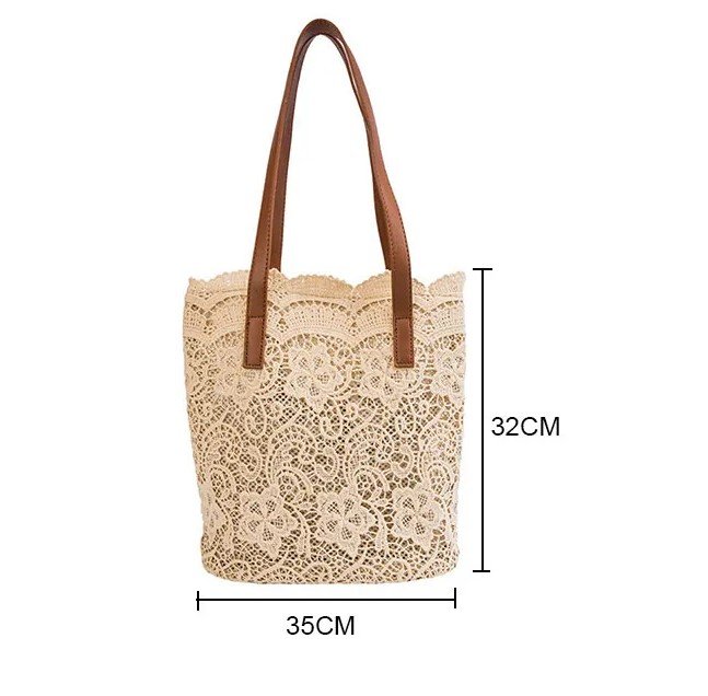 Lace Tote Bag Fashion New Korean Version All Match Shoulder Bag2