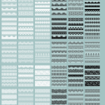 Procreate Seamless Lace Border Brush Set Fine Thread Lace